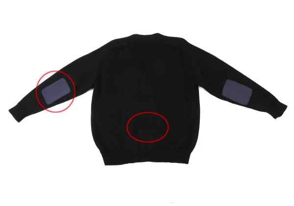 Y's for men Wool Elbow Patch Knit Cardigan K-175884_013