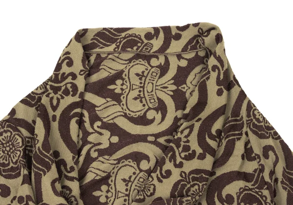 Vivienne Westwood Red Label Metallic Damask Jacquard Asymmetry Drape Cardigan K-175890_005