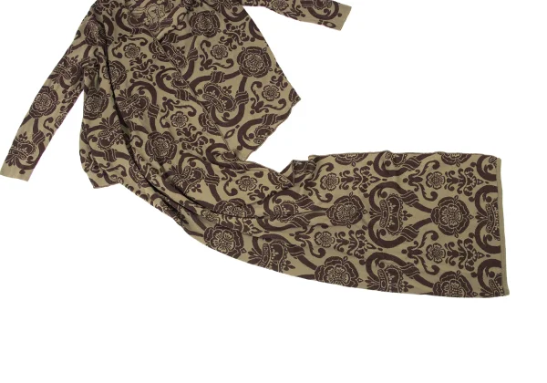 Vivienne Westwood Red Label Metallic Damask Jacquard Asymmetry Drape Cardigan K-175890_009