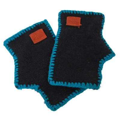 Vivienne Westwood Orb Patch Fingerless Knit Glove