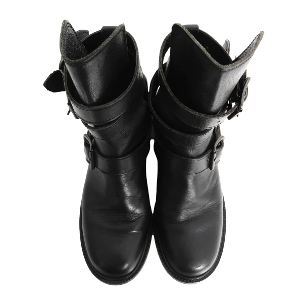 Yohji Yamamoto FEMME Belted Leather Boots K-175893_002