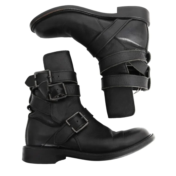 Yohji Yamamoto FEMME Belted Leather Boots K-175893_003