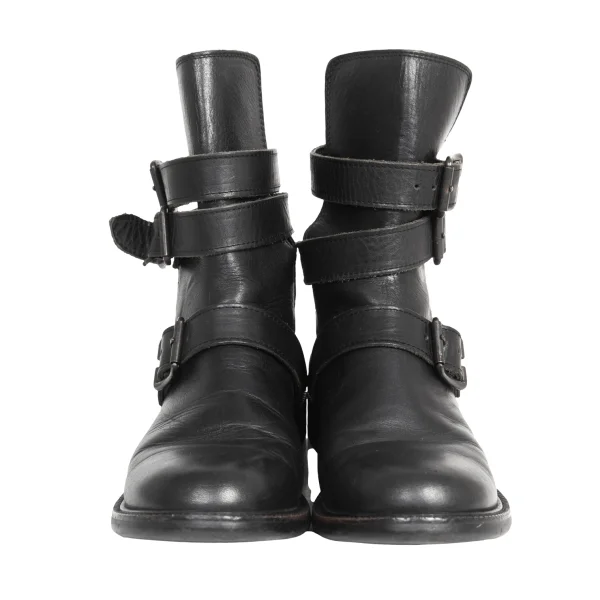 Yohji Yamamoto FEMME Belted Leather Boots K-175893_004
