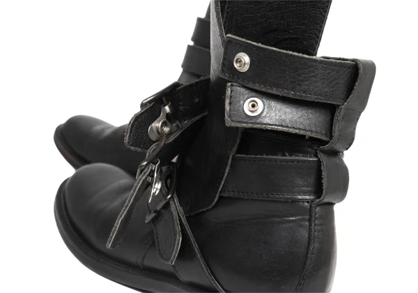 Yohji Yamamoto FEMME Belted Leather Boots K-175893_007