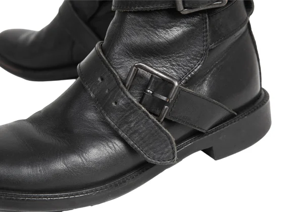 Yohji Yamamoto FEMME Belted Leather Boots K-175893_008