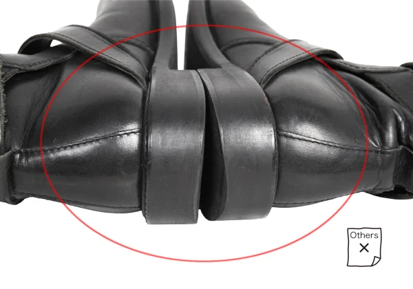 Yohji Yamamoto FEMME Belted Leather Boots K-175893_013