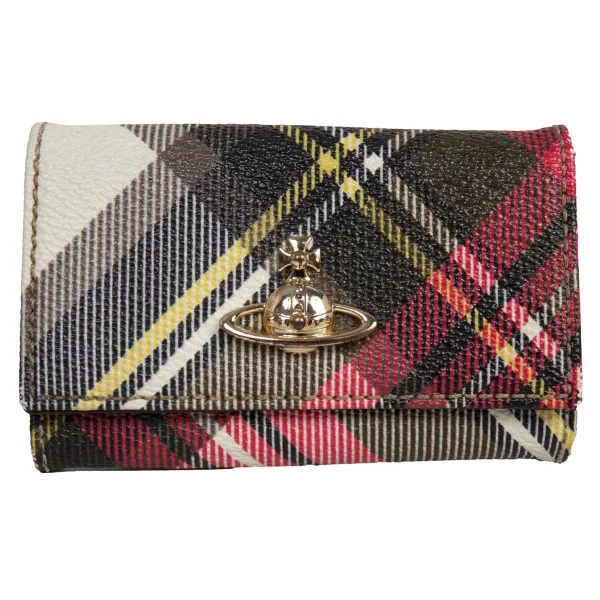 Vivienne Westwood Check Orb Key Case Multi-Color  K-175896_001