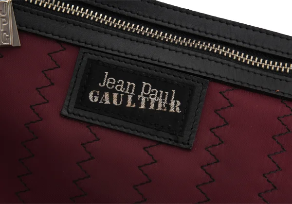 JPG by GAULTIER Zigzag Stitch Leather Backpack K-175901_014