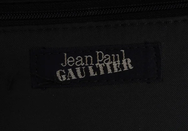 Jean Paul GAULTIER Flocked Logo Stripe Switching Bag K-175903_018