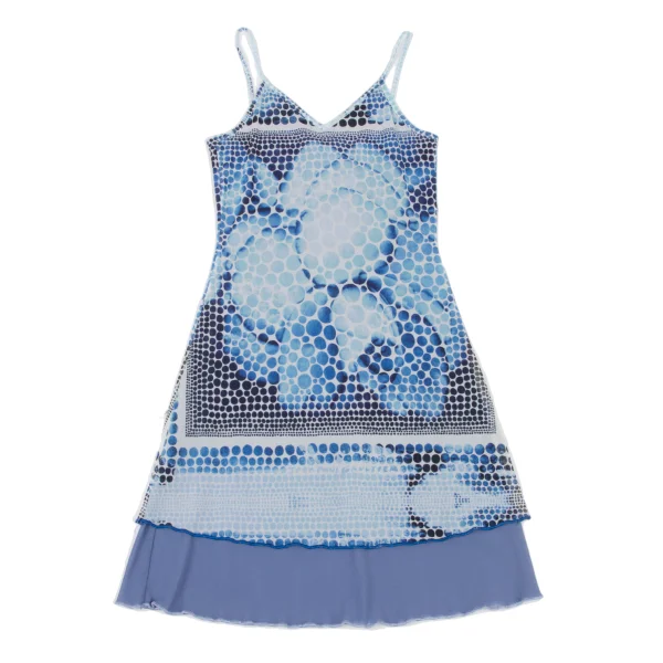 Jean Paul GAULTIER FEMME Multi-dot Print Mesh Camisole Tunic K-175913_002