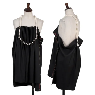 JUNYA WATANABE Wool Blend Pearl Shoulder Tunic