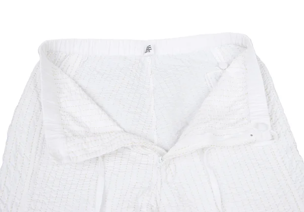 ISSEY MIYAKE HaaT Drawstring Waist Sashiko Pants K-175916_004