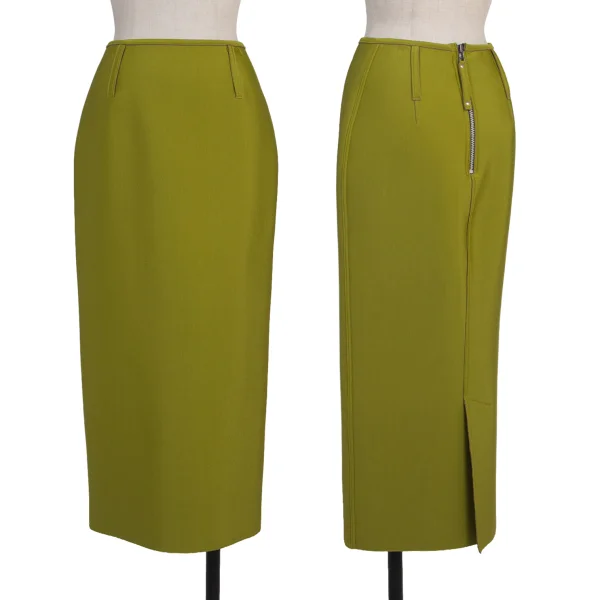 Jean Paul GAULTIER FEMME Nylon Blend Bonded Skirt Light Green 40 K-175919_001