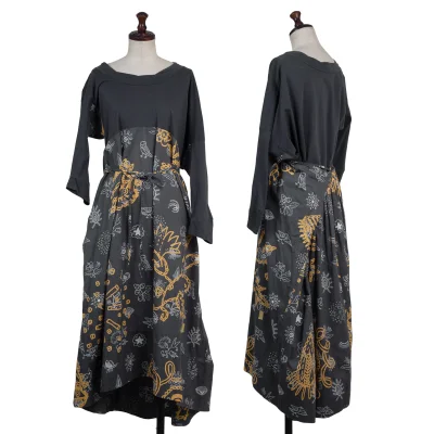 Vivienne Westwood ANGLOMANIA Cotton Graphic Print Switching Dress