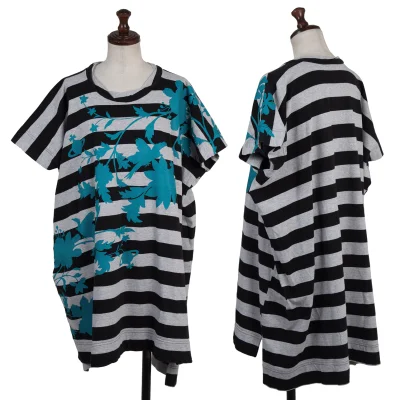 Vivienne Westwood Red Label Floral Print Stripe Sleeveless T Shirt