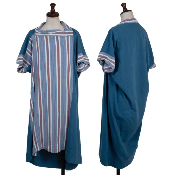 Vivienne Westwood Red Label Stripe Switching Tunic Blue,White,Red 2 K-175929_001