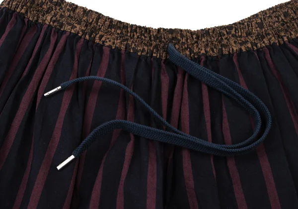 Vivienne Westwood Red Label Padded Hem Floral Switching Stripe Skirt K-175930_004