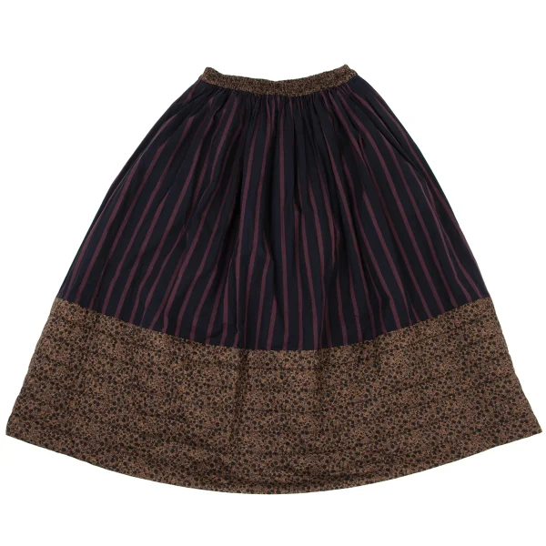 Vivienne Westwood Red Label Padded Hem Floral Switching Stripe Skirt K-175930_012