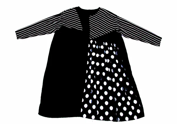 gomme Dot Jacquard Switching Dress K-175931_002