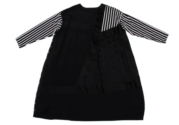 gomme Dot Jacquard Switching Dress K-175931_011