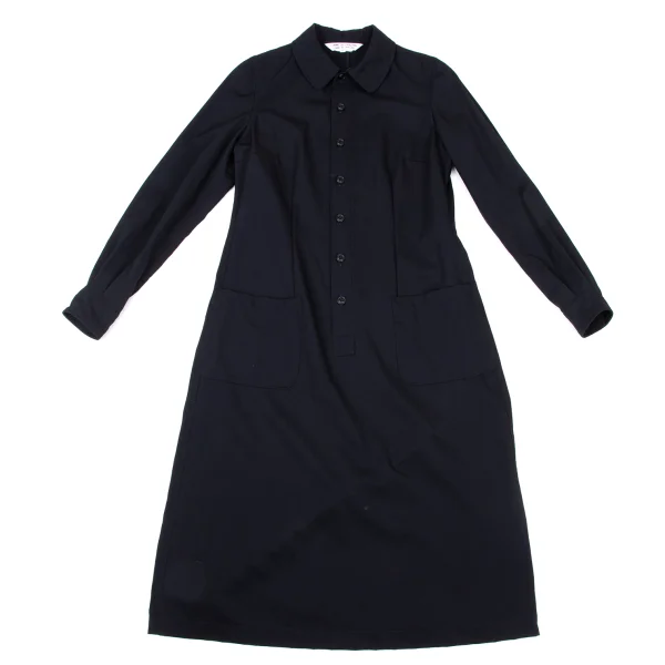 COMME des GARCONS Wool Gaba Pullover Shirt Dress K-175933_002