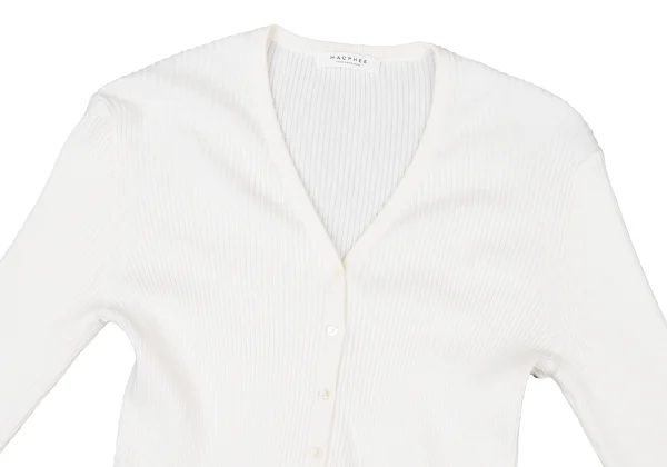 MACPHEE Cotton Rib Knit Cardigan K-175935_003