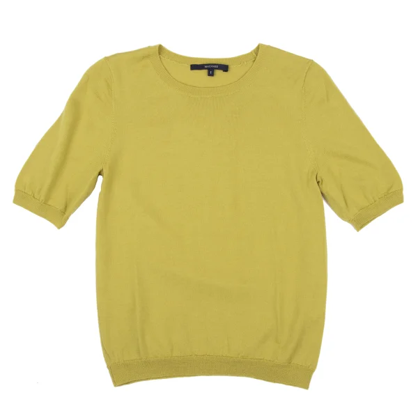 MACPHEE Short Sleeved Wool Knit Top K-175939_002