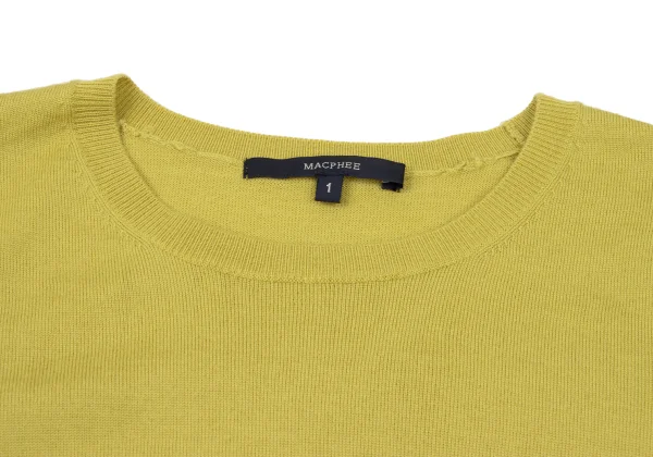 MACPHEE Short Sleeved Wool Knit Top K-175939_006
