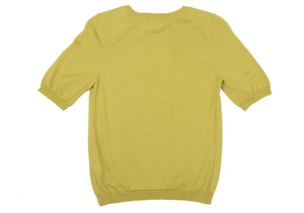 MACPHEE Short Sleeved Wool Knit Top K-175939_011