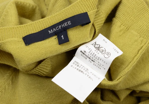 MACPHEE Short Sleeved Wool Knit Top K-175939_013