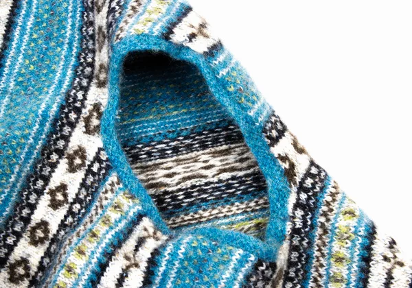 MACPHEE Wool Blend Striped Jacquard Knit Vest K-175941_005