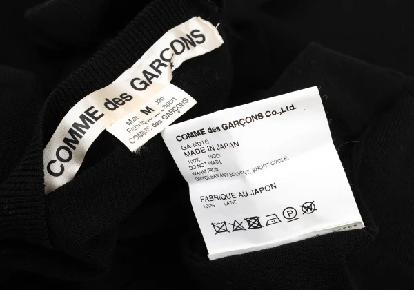 COMME des GARCONS Wool 3/4 sleeve Knit Sweater  K-175945_012