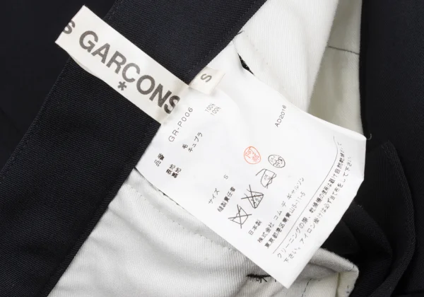 COMME des GARCONS Wool Gabardine Tuck Tapered Pants K-175947_013