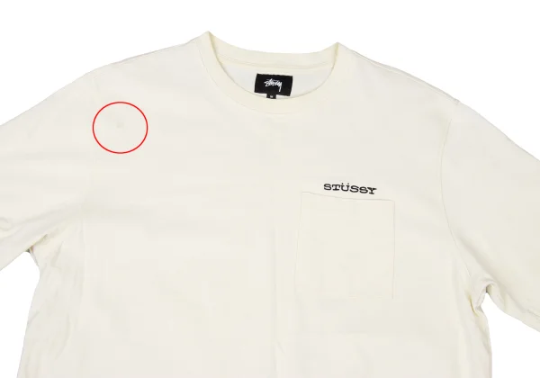 STUSSY Logo Embroidery Pocket T-shirt K-175950_002