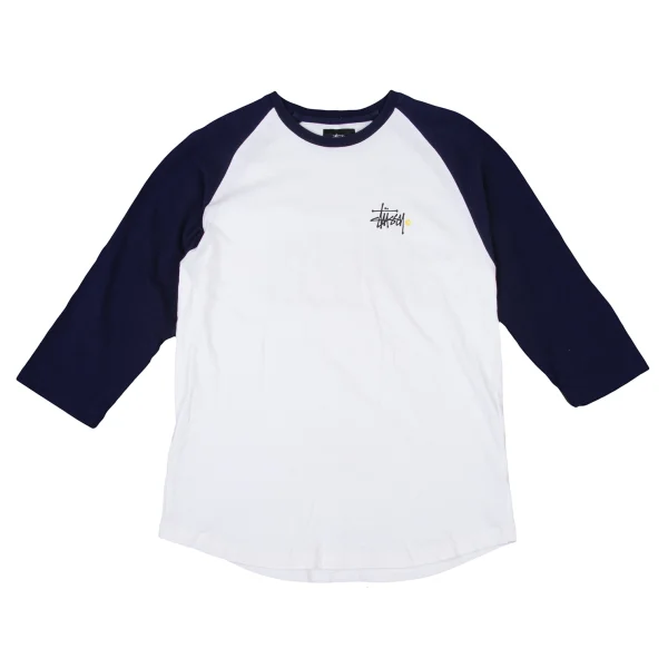 STUSSY Loro Print Raglan-Sleeve Top White,Navy S K-175951_001