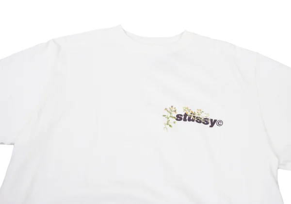 STUSSY Floral Logo Print T-shirt K-175952_002