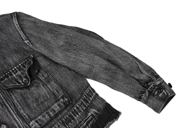 Y's Cotton Linen Band-Collar Denim Blouson K-175954_005
