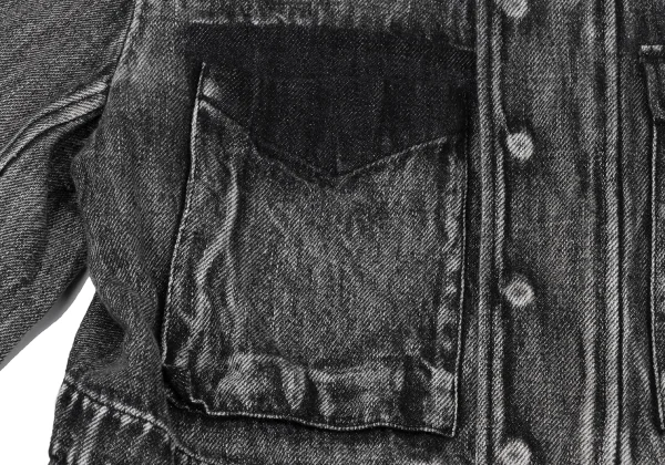Y's Cotton Linen Band-Collar Denim Blouson K-175954_009