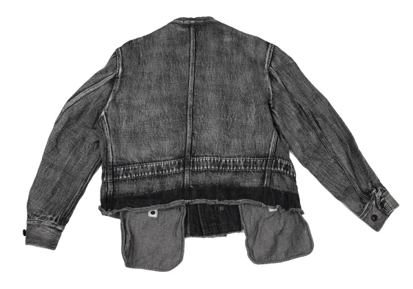 Y's Cotton Linen Band-Collar Denim Blouson K-175954_014