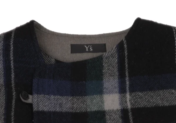 Y's Wool Blend Check Flannel Dress K-175956_004