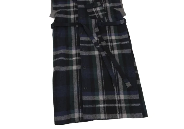 Y's Wool Blend Check Flannel Dress K-175956_009