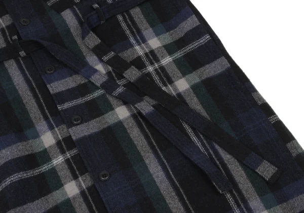 Y's Wool Blend Check Flannel Dress K-175956_010