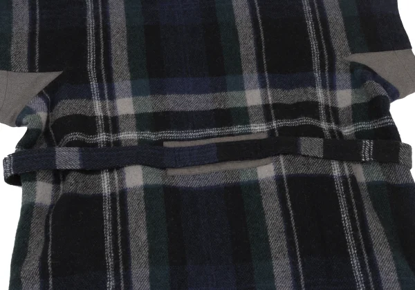 Y's Wool Blend Check Flannel Dress K-175956_014