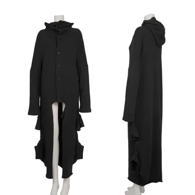 Y's Layered Design Knit Long Cardigan