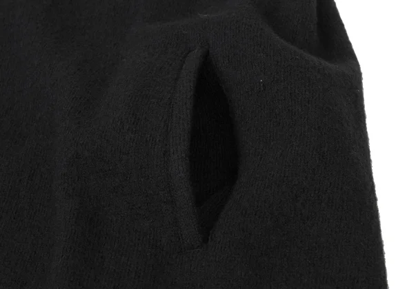 Y's Pleated Switching Turtleneck Sleeveless Knit Dress K-175958_011