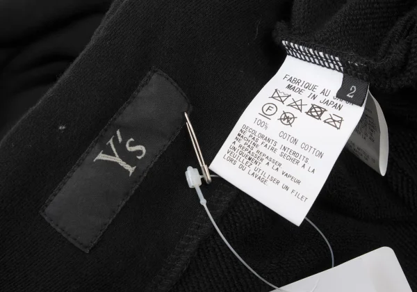 Y's Deformation Cotton Zip Up Sweatshirt K-175959_012