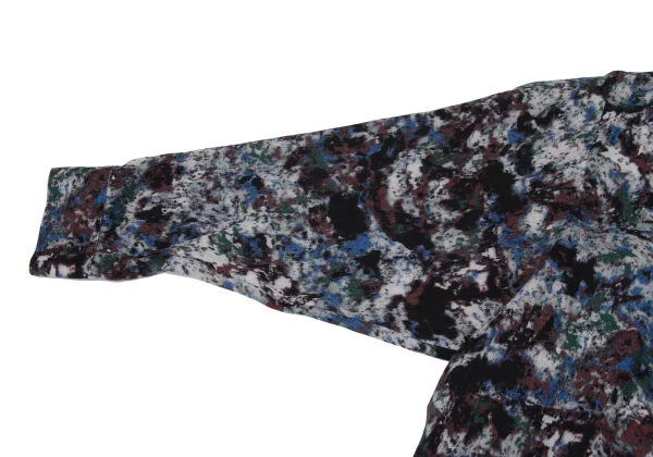 Y's Splash Print Wool Long Blouse K-175961_006
