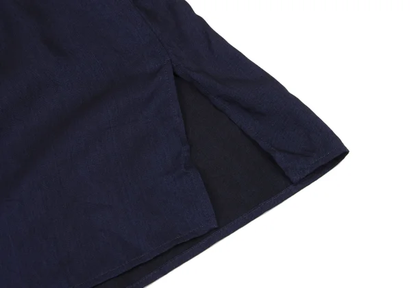 Y's Draped Design Cupro Long Blouse K-175962_008