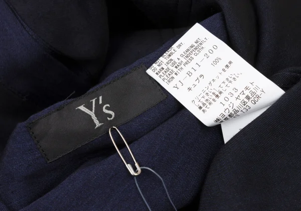 Y's Draped Design Cupro Long Blouse K-175962_016