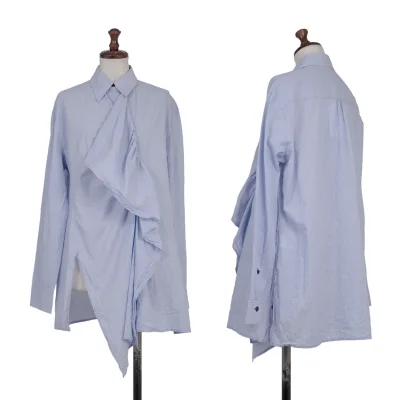 Y's Gathered Design Stripe Shirt